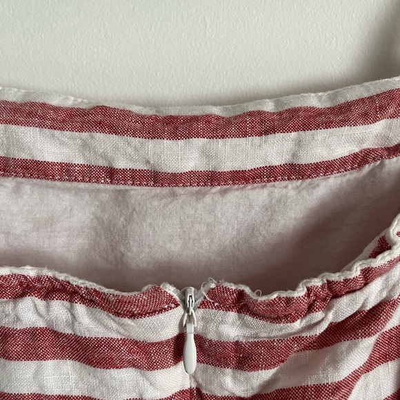 Striped Linen Romper - Picture 4 of 4